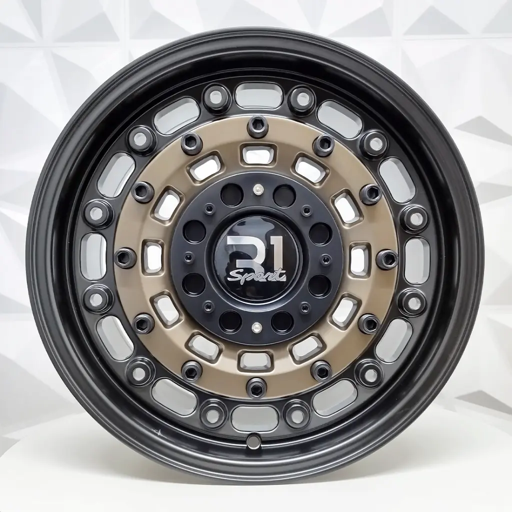 RIN 16X8 6-139.7 R1 SPORT RGW8879 MATTE BRONZE +BLACK LIP ET0 CB110 