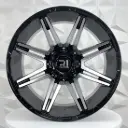 RIN 20X10 6-135/139.7 R1 SPORT 8153 BLACK MACHINE FACE ET-24 CB110 