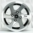 RIN 14X6 4-100 R1 SPORT QC633 BLACK MACHINE FACE ET30 CB73.1