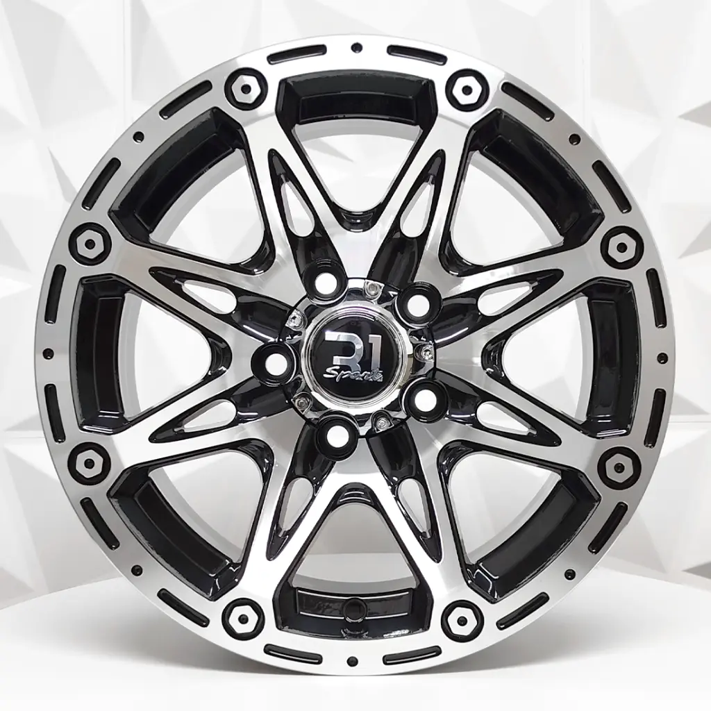 RIN 14X6 5-114.3 R1 SPORT 329A BLACK FACE MACHINED ET-10 CB84