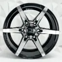 RIN 16X8 6-139.7 R1 SPORT 6032 BLACK MACHINE FACE ET0 CB108.1
