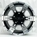 RIN 15X10 5-127 R1 SPORT JCW258 BLACK MACHINE FACE ET-44 CB83