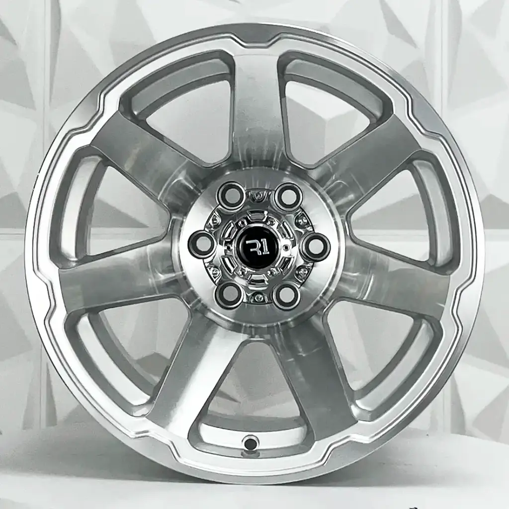 RIN 15X10 5-139.7 R1 SPORT QC1856 SILVER MACHINE FACE MACHINE LIP ET-44 CB110