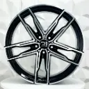RIN 18X8 5-120 R1 SPORT ULF-R23 BLACK MACHINE FACE ET38 CB72.56