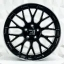 RIN 20X9.5 5-112 R1 SPORT XF013 BLACK MACHINE LIP ET43 CB66.45