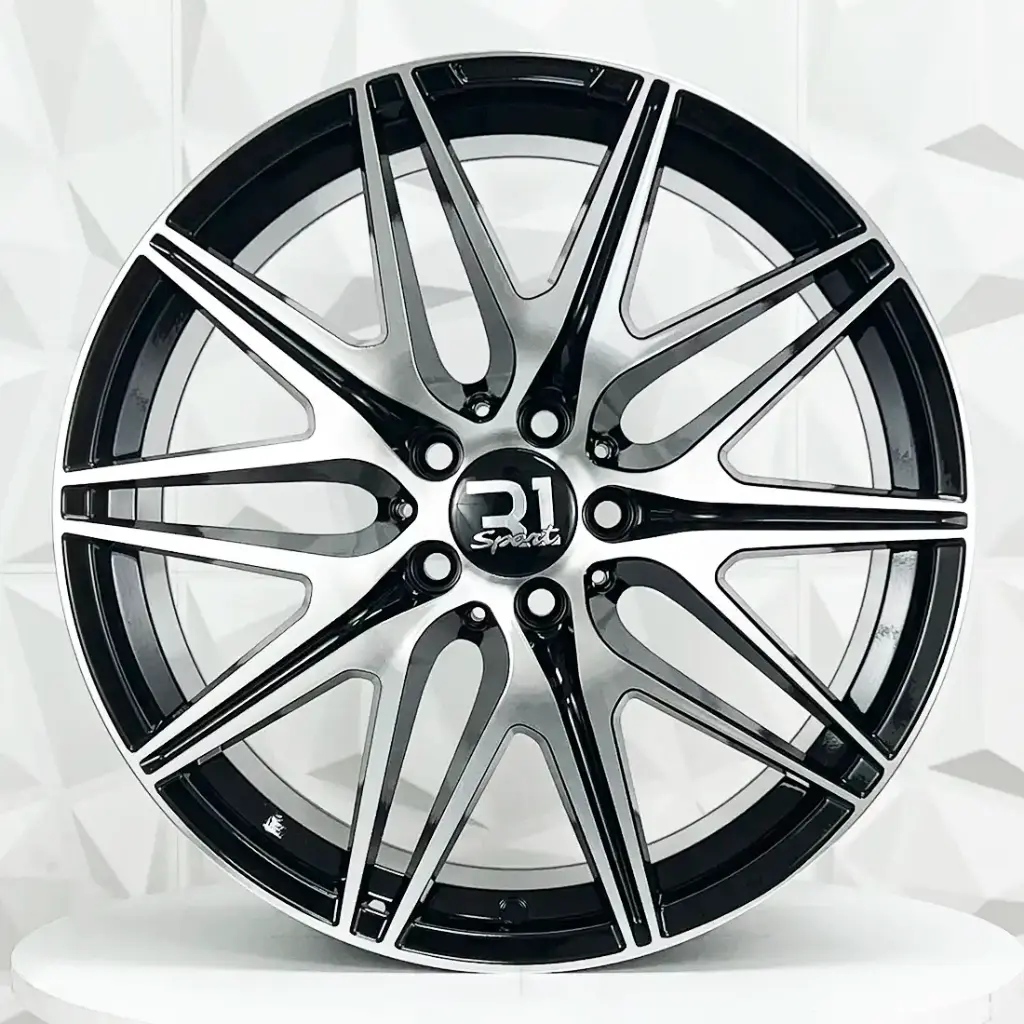 RIN 19X9.5 5-112 R1 SPORT FBX156 BLACK MACHINE FACE ET45 CB66.56