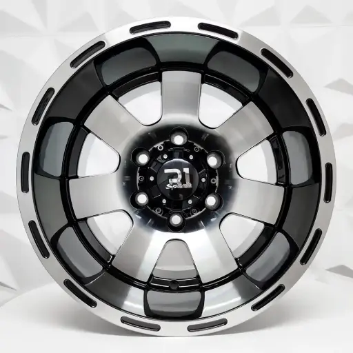 [151219] RIN 15X10 5-127 R1 SPORT 57015 BLACK MACHINE FACE ET-45 CB83